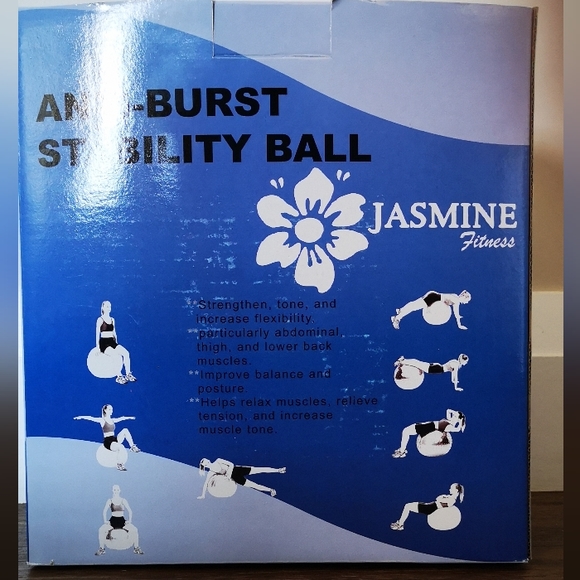 RED Exercise Stability Ball Anti-Burst - Picture 2 of 3